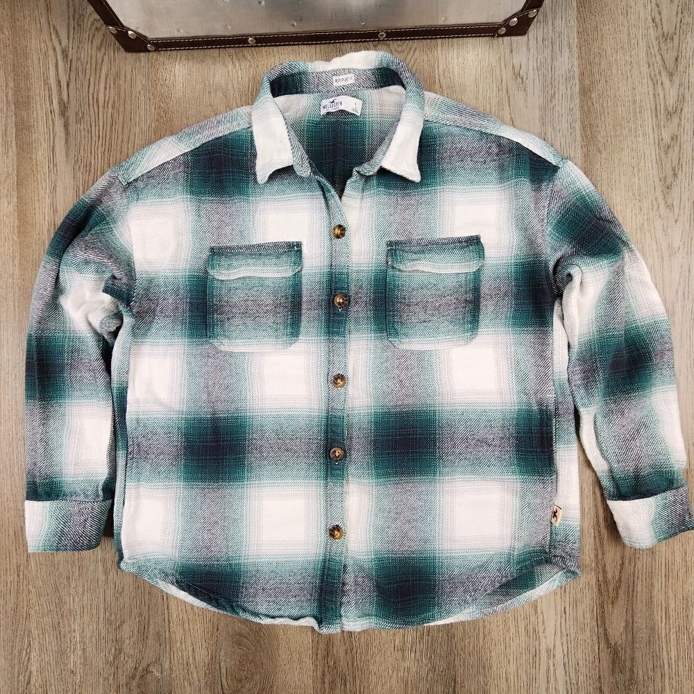 Hollister Boyfriend Fit Flannel Shirt size L